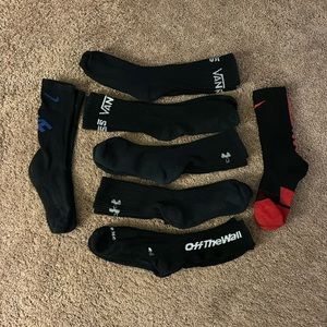 SALE ‼️ Men’s lot of Small and Medium Athletic Black Socks